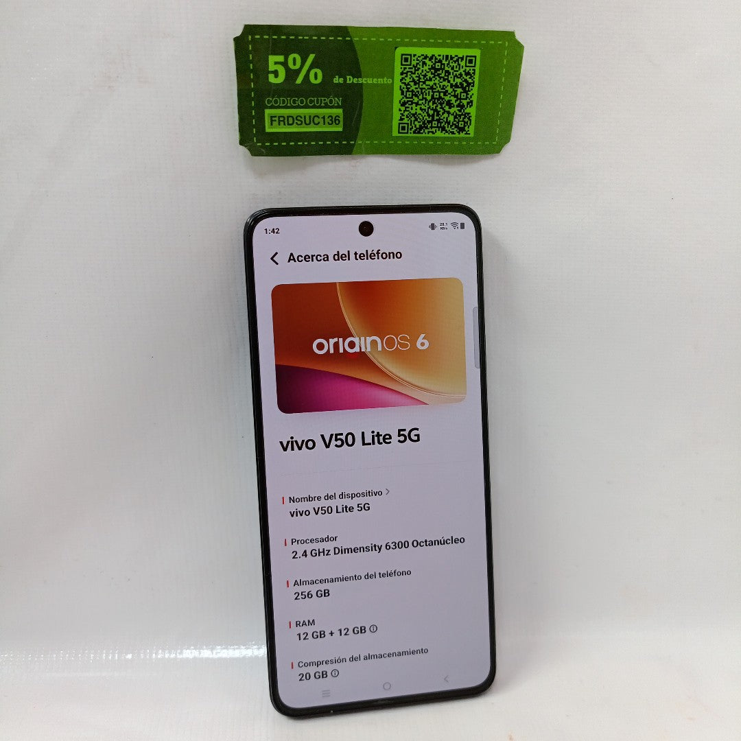 CELULAR VIVO V50 LITE 5G V2440 (2025) 256 GB 12 GB RAM (SEMINUEVO)