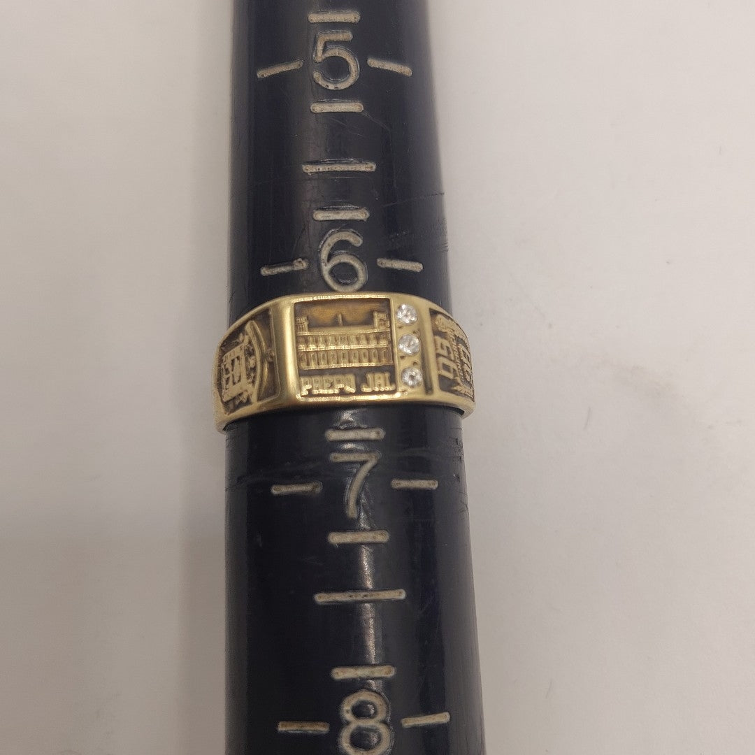 ANILLO DE GRADUACIÓN ORO 10 K 3.5 GRMS (SEMINUEVO)