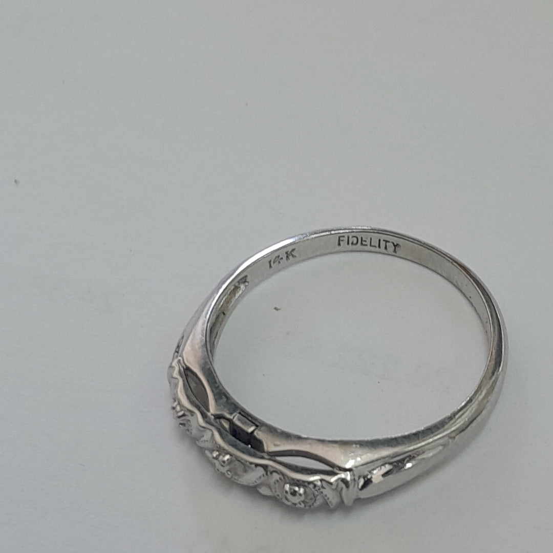 ANILLITO ORO, ORO BLANCO 14 K 2 GRMS (SEMINUEVO)