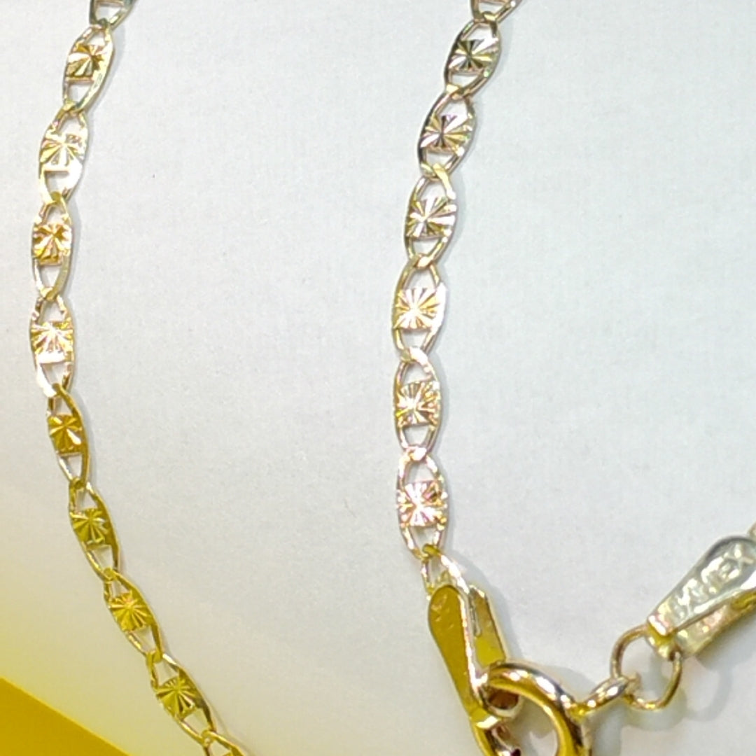 CADENAS TEJIDO GUCHI ORO 10K 55 CM 2.8 GR (NUEVO)