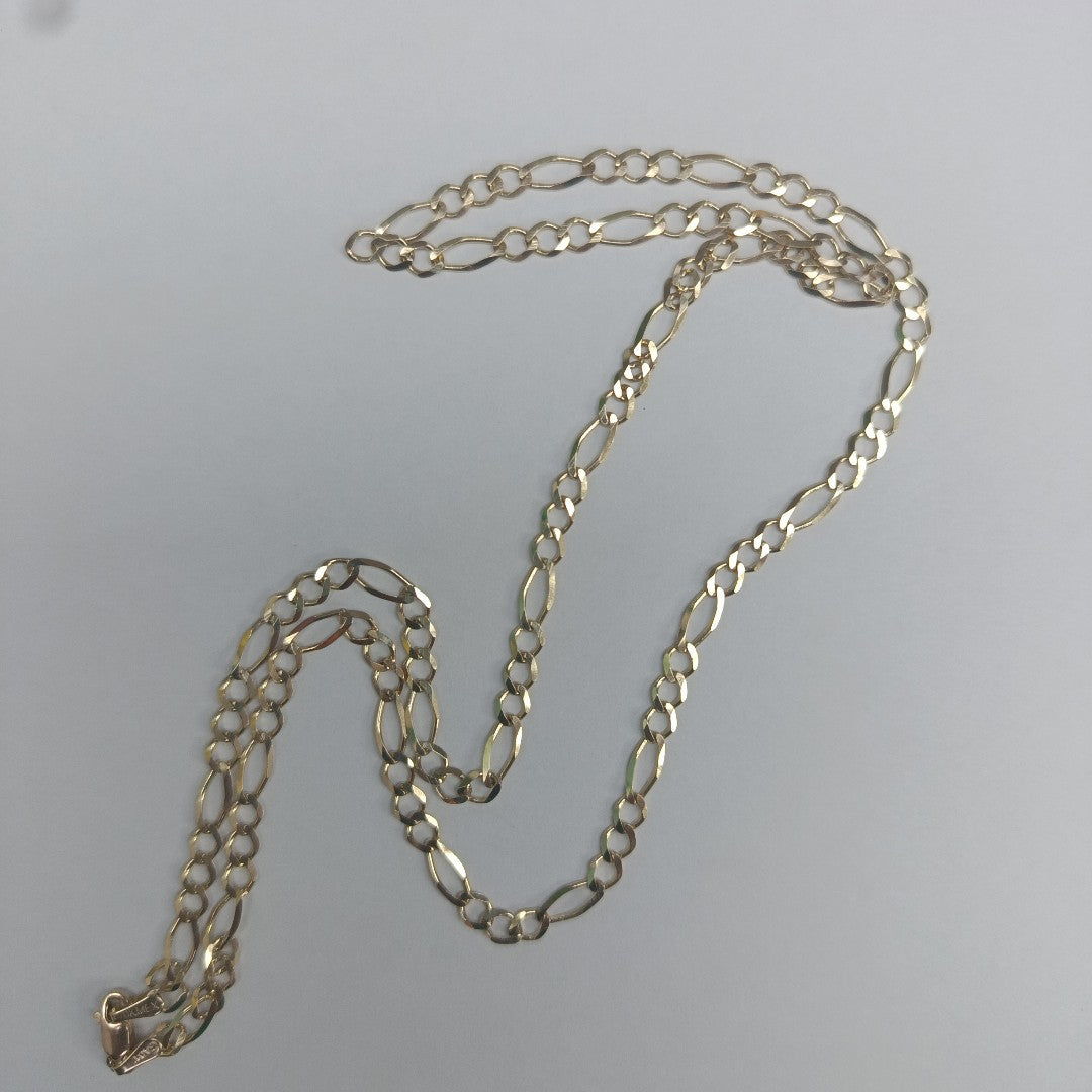 CADENAS TEJIDO 3X1 ORO 10K 55 CM 6.3 GR (NUEVO)