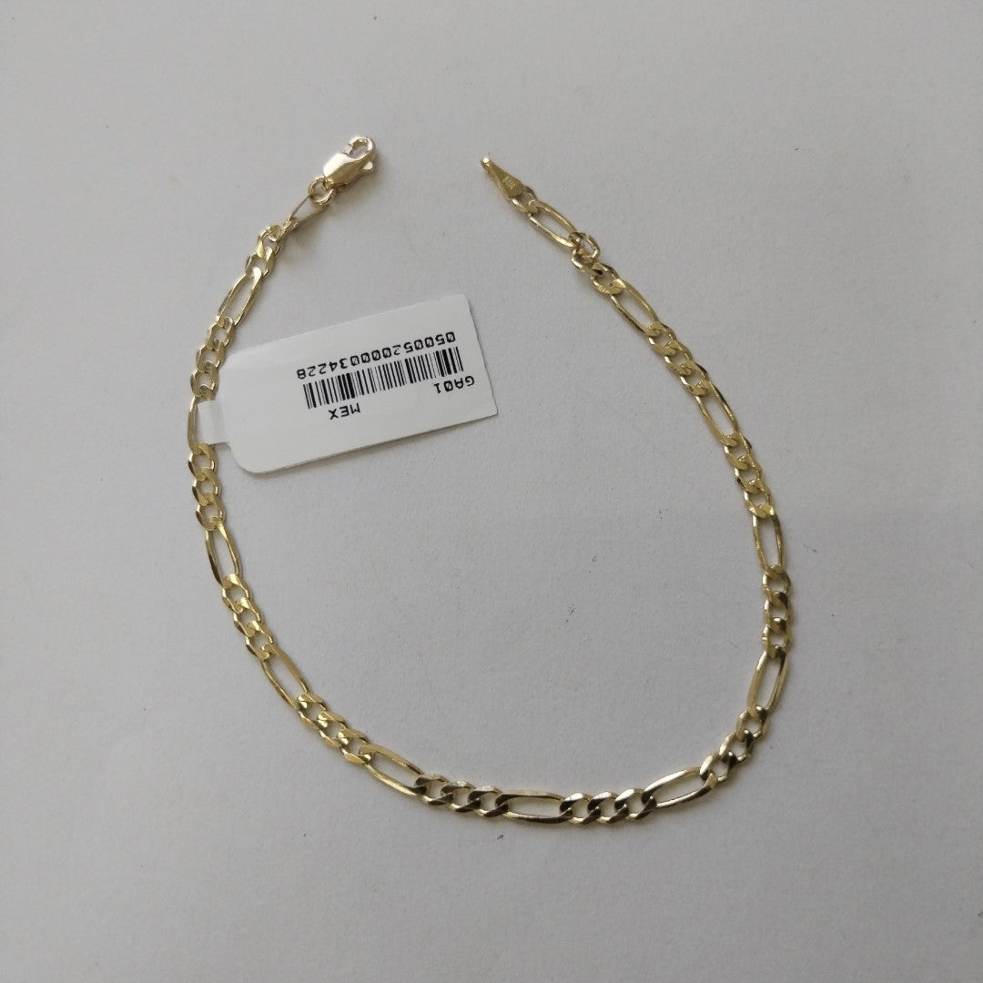 PULSERAS 3X1 ORO 14K 21 CM 3.3 GR (NUEVO)