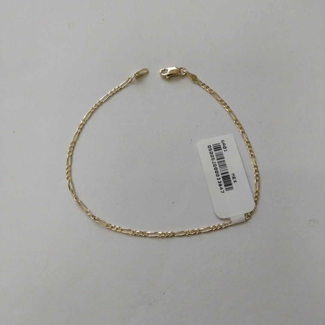 PULSERAS BARBADA ORO 14K 21 CM 1.7 GR (NUEVO)