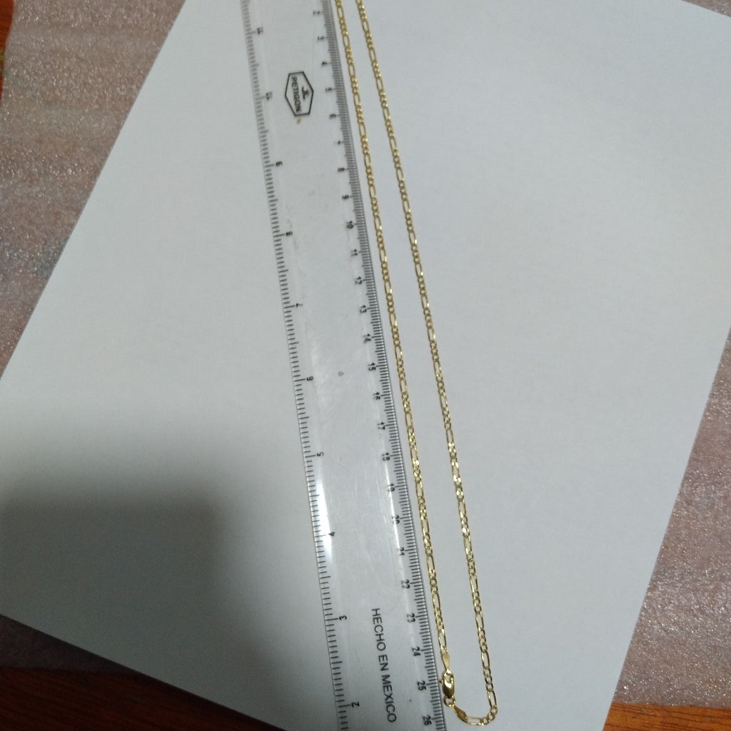 CADENAS TEJIDO 3X1 ORO 14K 55 CM 4.5 GR (NUEVO)