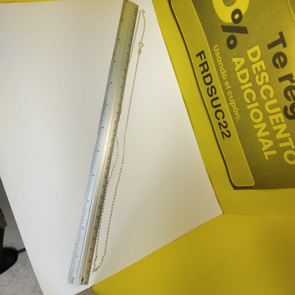 CADENAS TEJIDO ESLABONES ORO 10K 60 CM 2 GR (NUEVO)