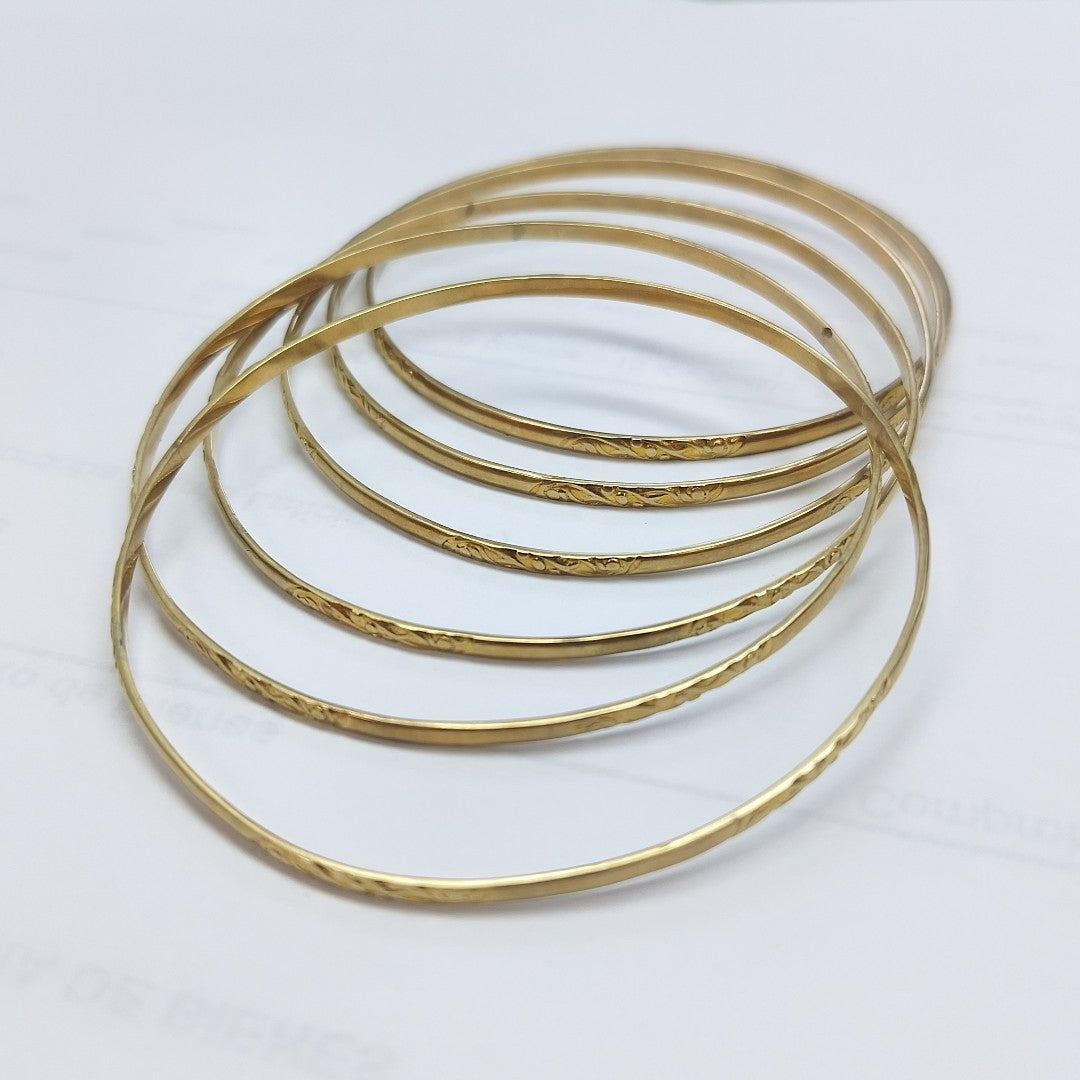 SEMANARIO DE PULSERAS ORO 14 K 37 GRMS (SEMINUEVO)