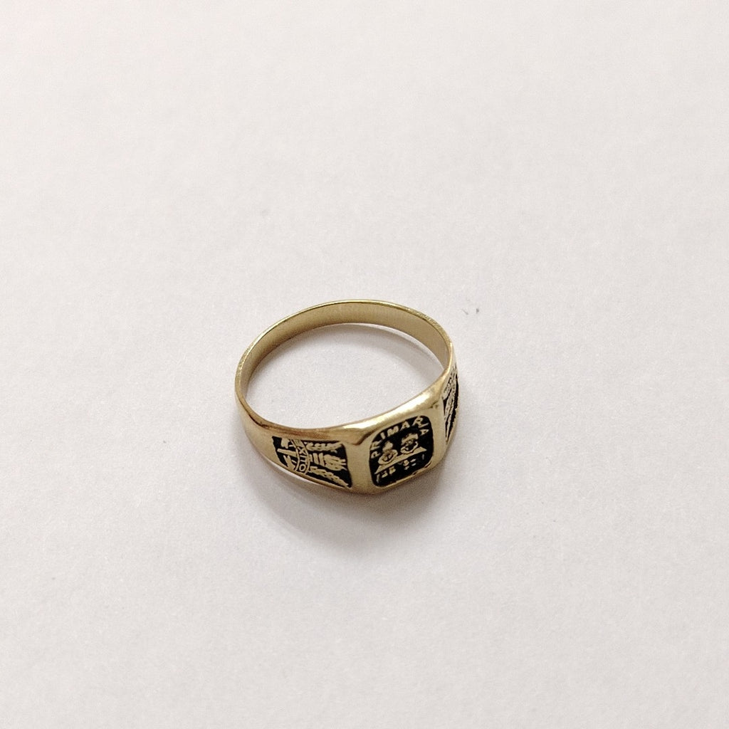 ANILLO DE GRADUACIÓN ORO 14 K 2,40 GRMS (SEMINUEVO)