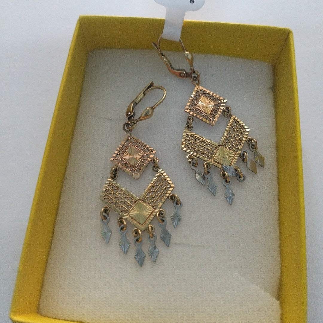 ARETES PAR ORO 14 K 4.8 GRMS (SEMINUEVO)