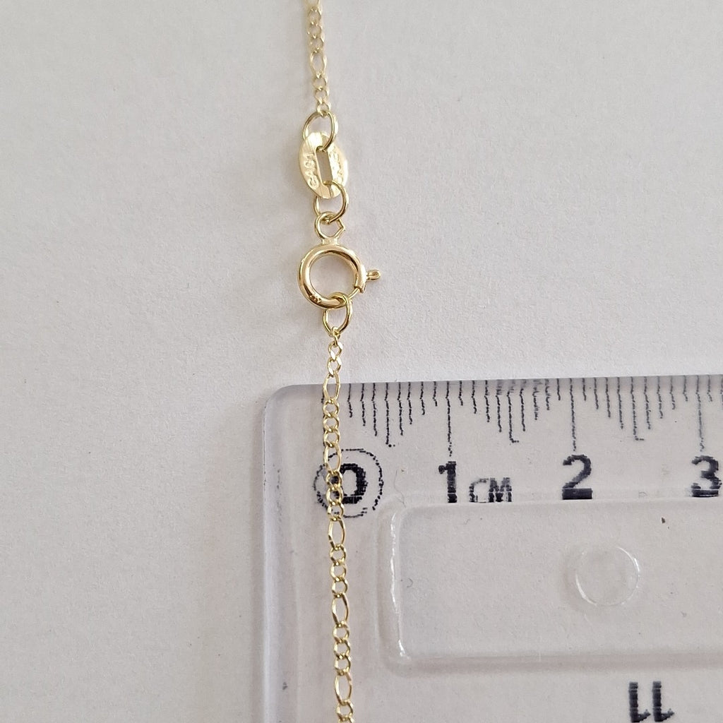 CADENAS TEJIDO 3X1 ORO 10K 60 CM 1.5 GR (NUEVO)