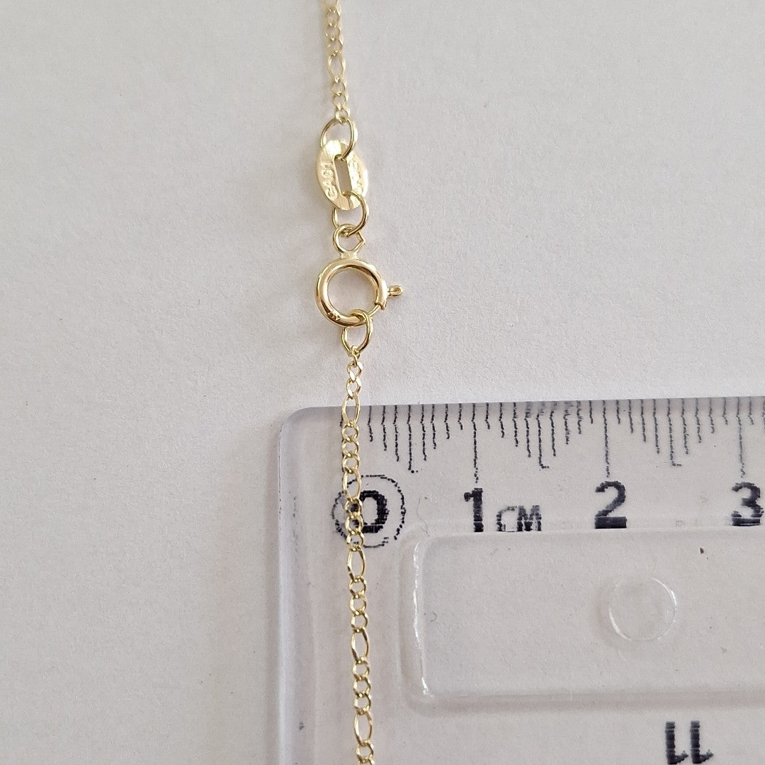 CADENAS TEJIDO 3X1 ORO 10K 60 CM 1.5 GR (NUEVO)