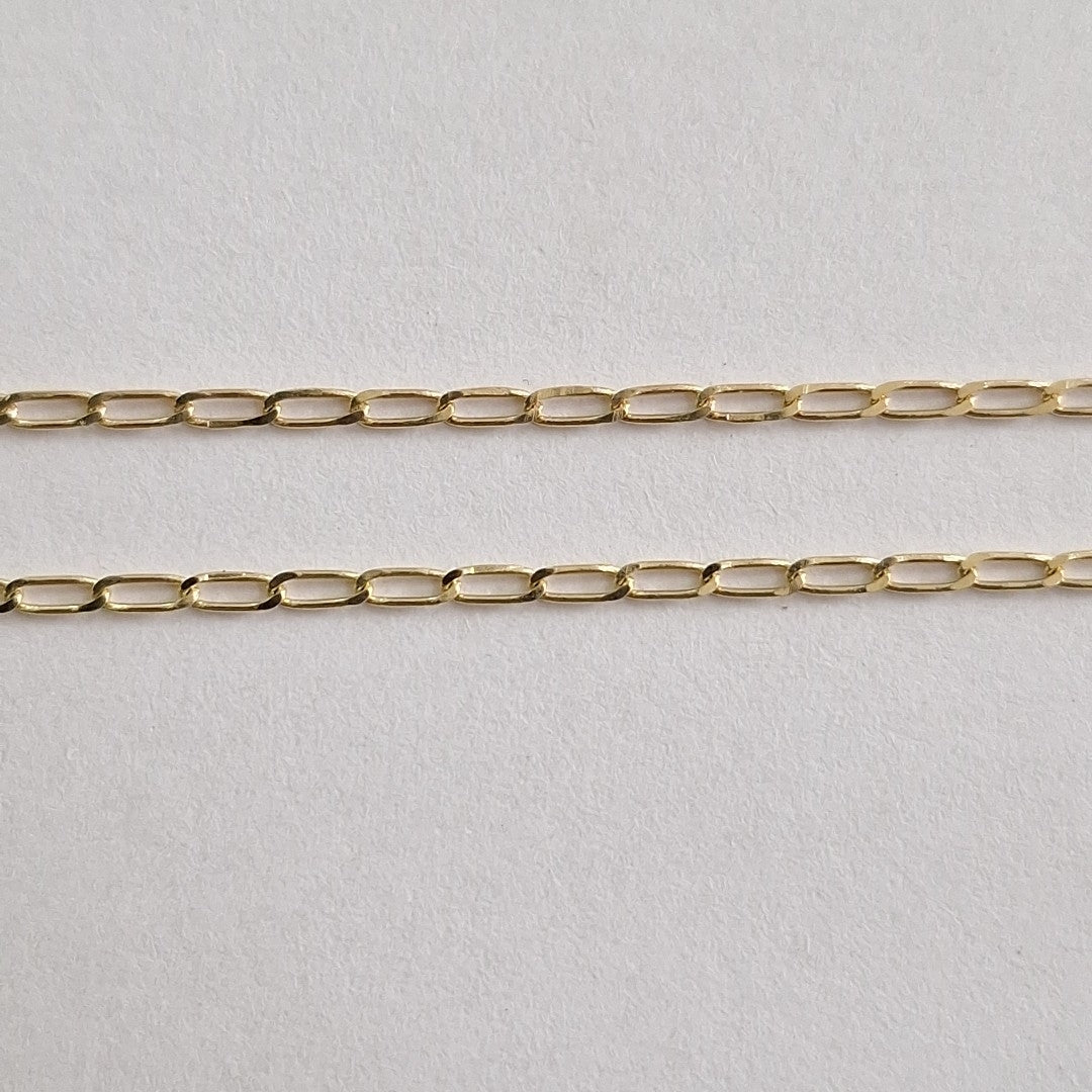 CADENAS TEJIDO ESLABONES ORO 10K 55 CM 1.9 GR (NUEVO)