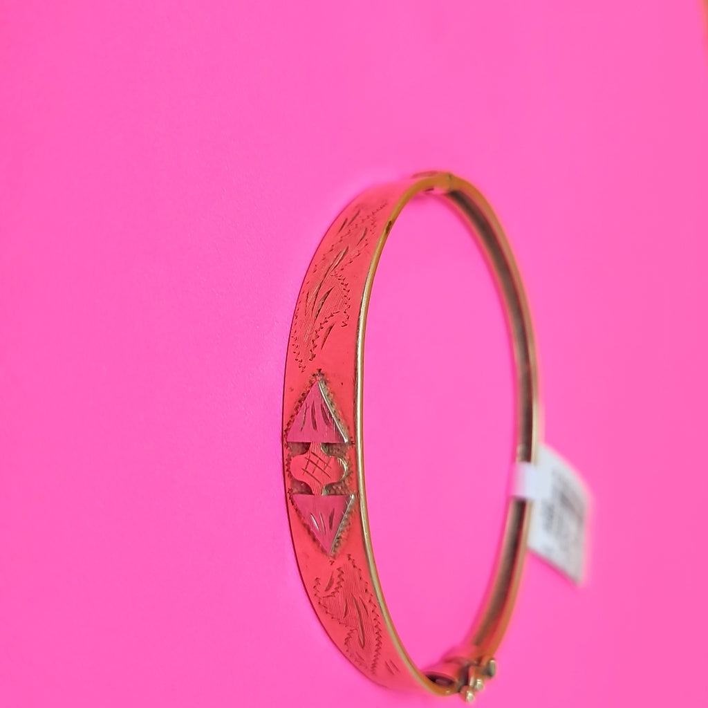 PULSERA RIGIDA ORO 14 K 9,20 GRMS (SEMINUEVO)