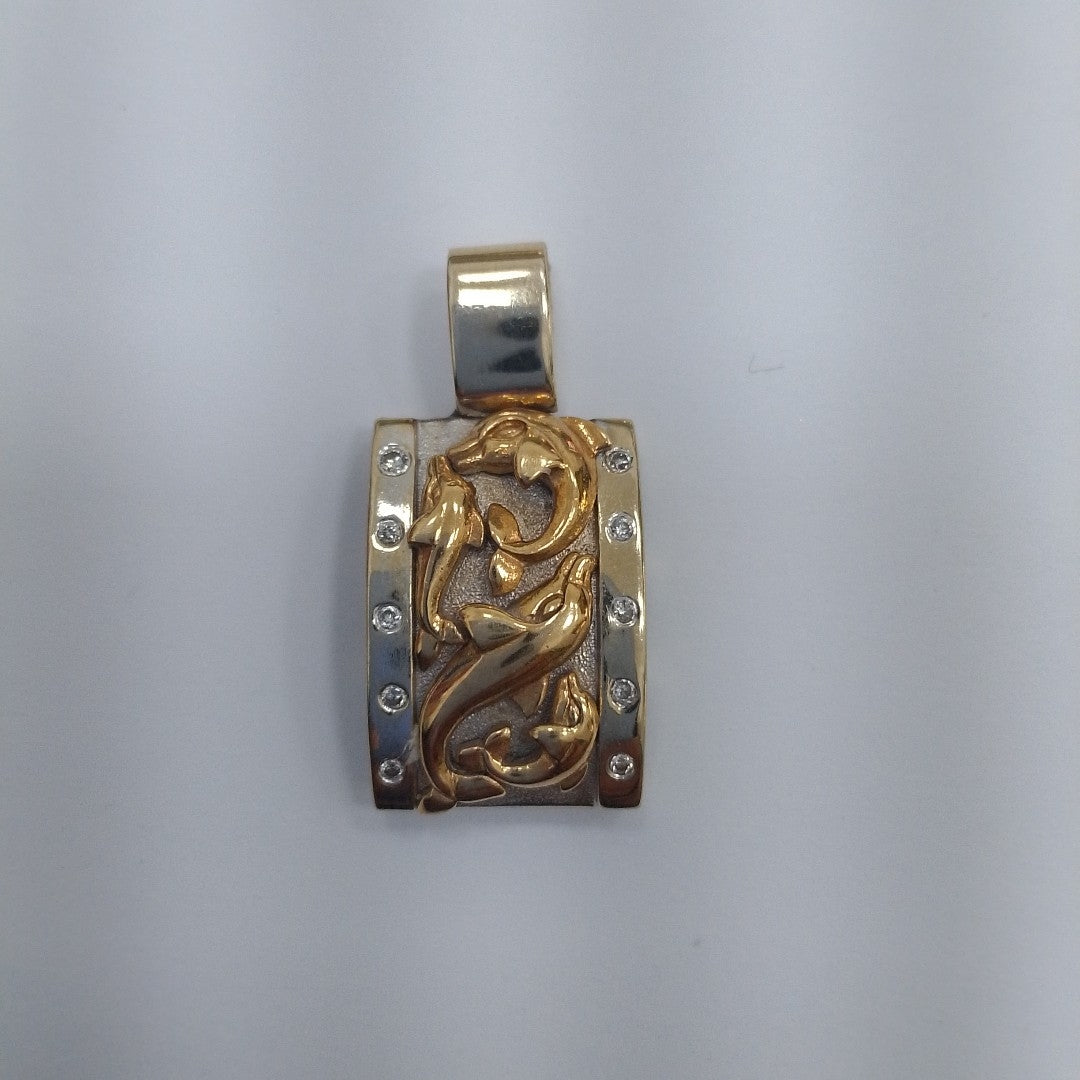 DIJE ORO COMBINADO 18 K 7 GRMS (SEMINUEVO)
