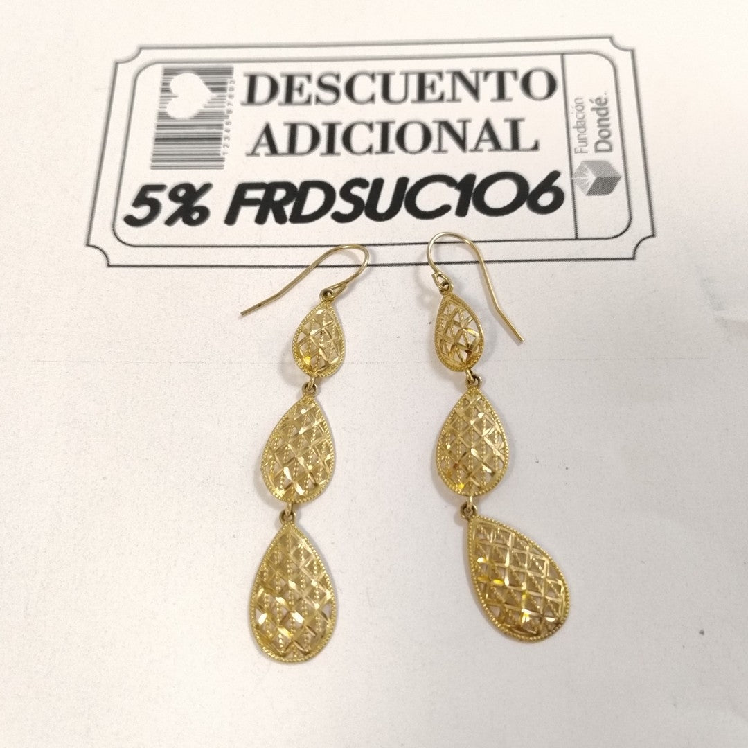 ARETES PAR ORO 10 K 1.9 GRMS (SEMINUEVO)
