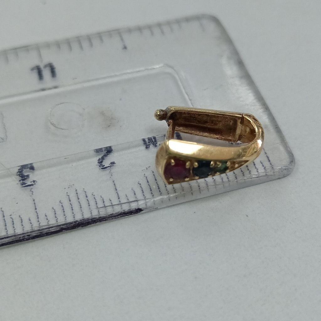 ARRACADAS PAR ORO 14 K 2.9 GRMS (SEMINUEVO)