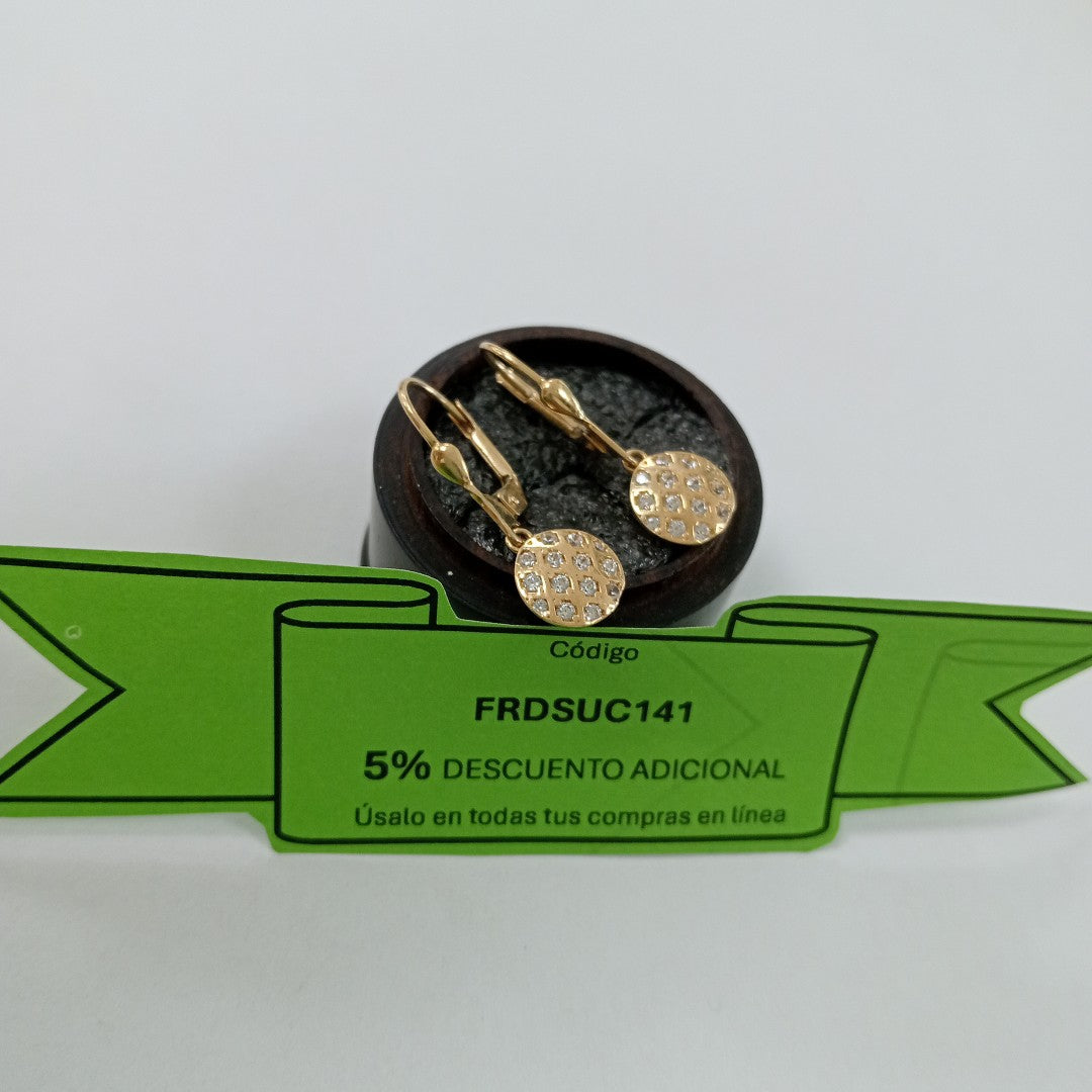 BROQUELES ORO 14K 2.5 (NUEVO)