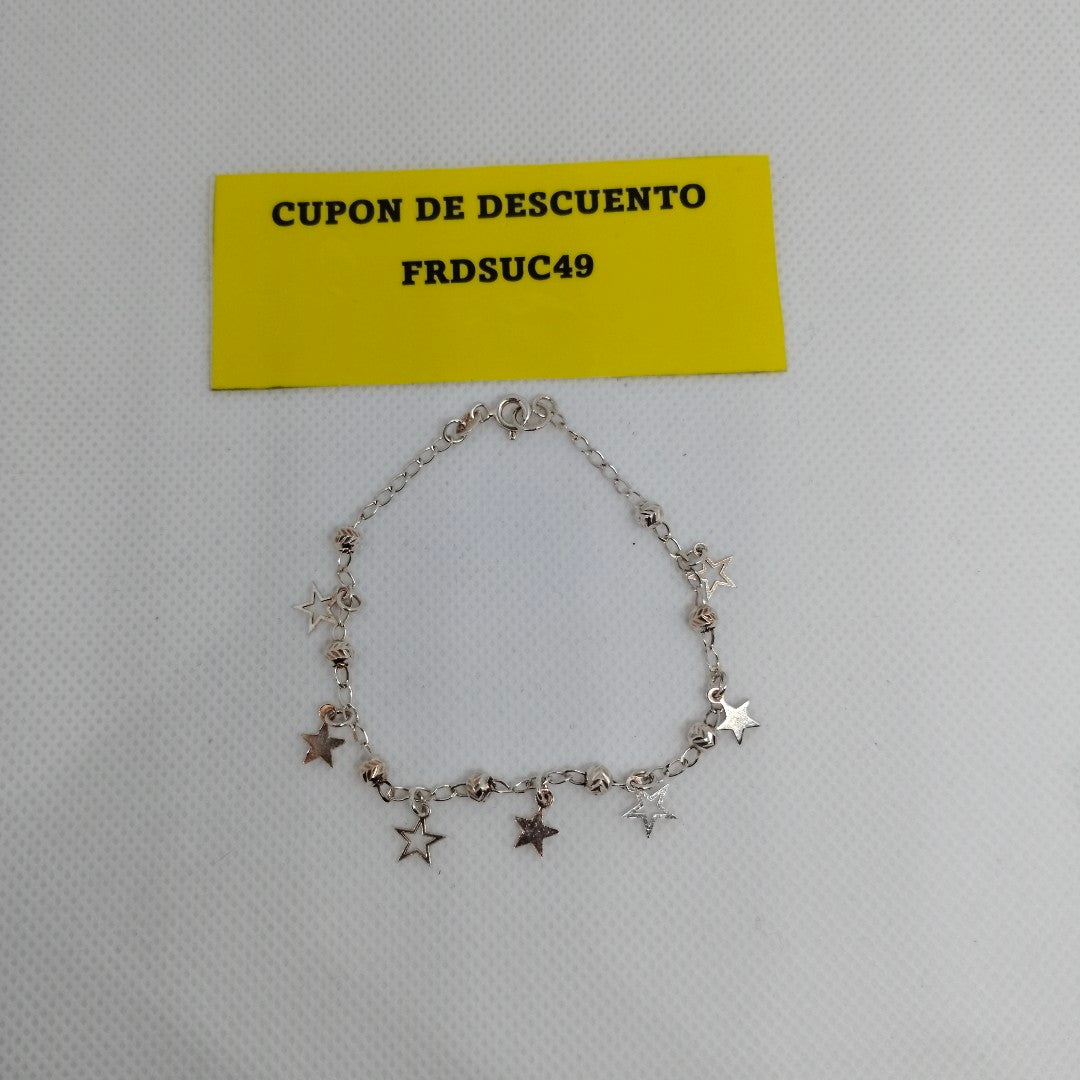 PULSERA TEJIDO ESPECIAL PLATA .925 18 CM 3.1 GR (NUEVO)