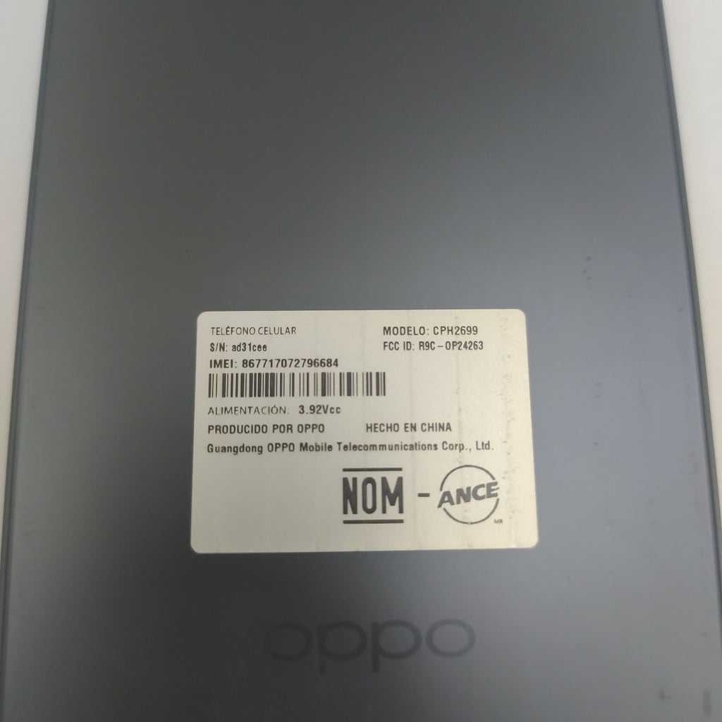 CELULAR OPPO RENO 13F 5G CPH2699 (2025) 256 GB 12 GB RAM (SEMINUEVO)