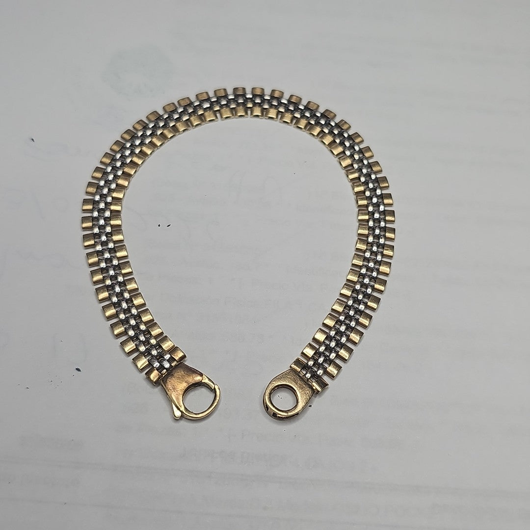 PULSERA ORO, ORO COMBINADO 14 K 9.5 GRMS (SEMINUEVO)