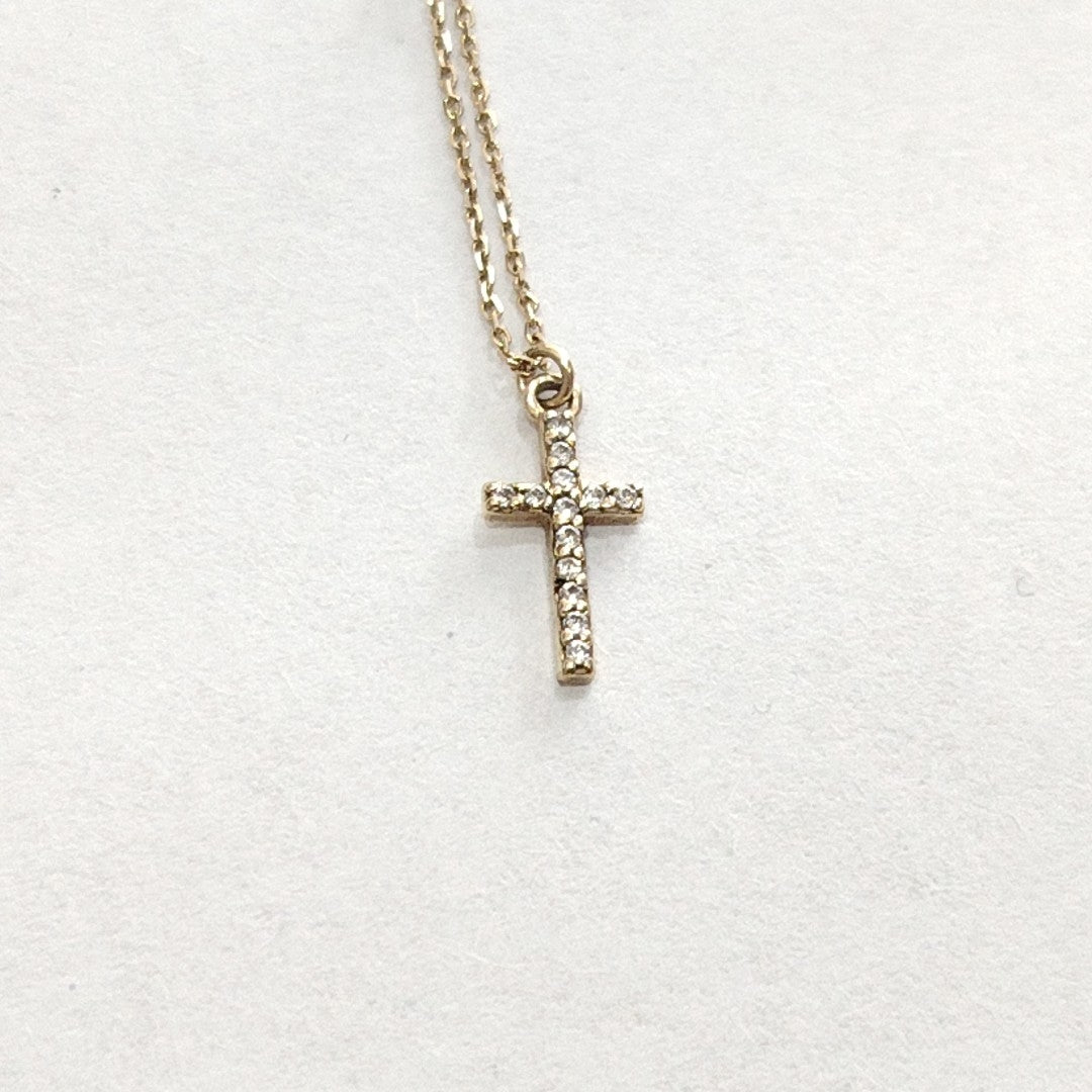 CRUZ, GARGANTILLA ORO 14 K 1.1 GRMS (SEMINUEVO)