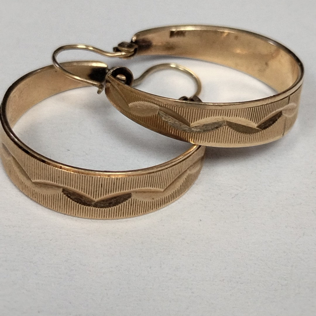 ARRACADAS PAR ORO 14 K 4,90 GRMS (SEMINUEVO)