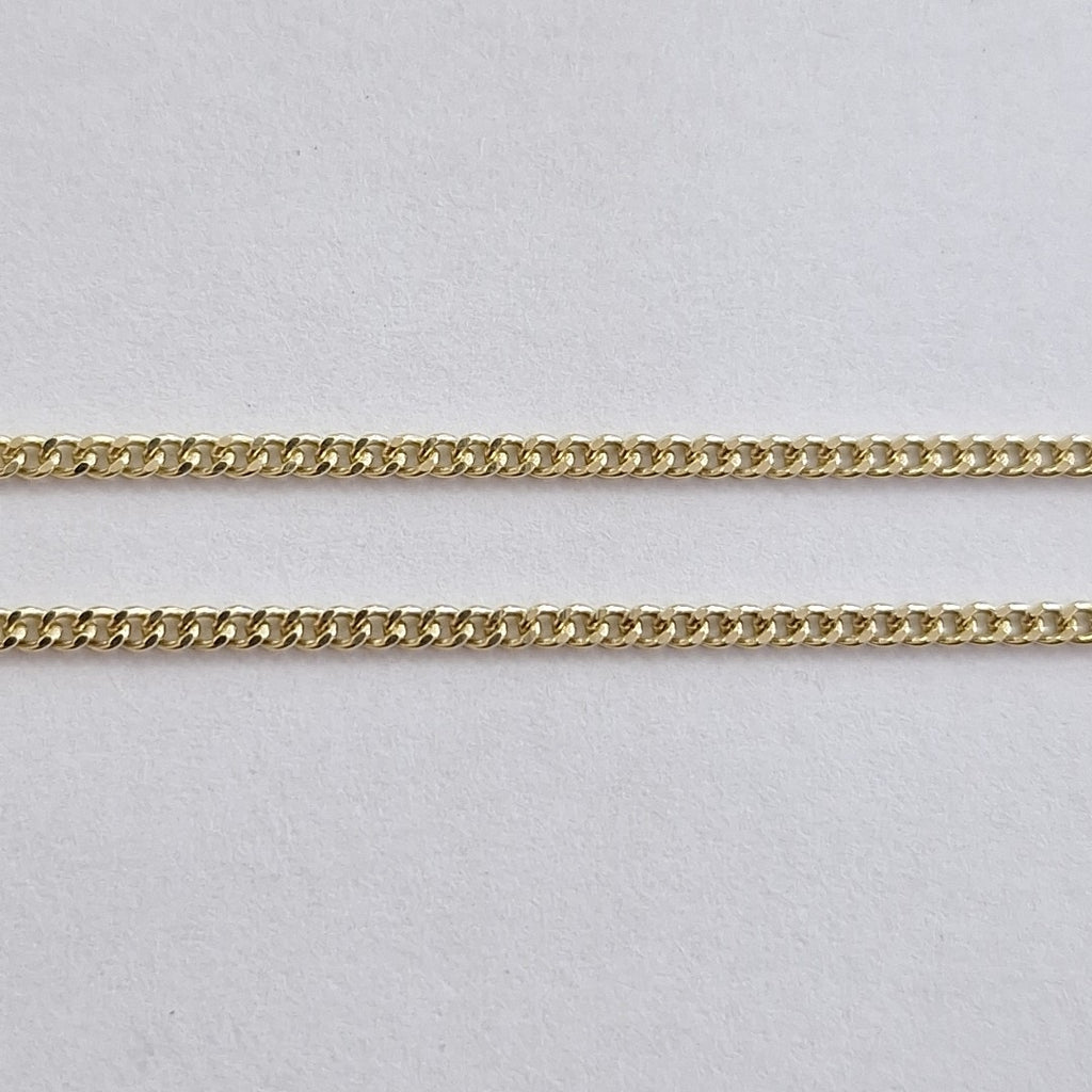 CADENAS TEJIDO BARBADA ORO 10K 50 CM 2.7 GR (NUEVO)
