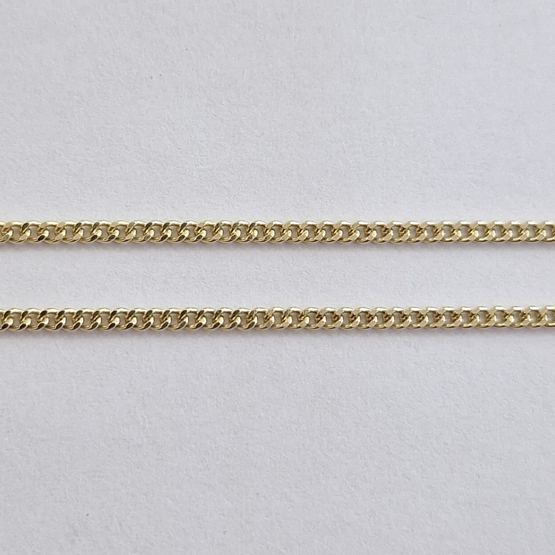 CADENAS TEJIDO BARBADA ORO 10K 50 CM 2.7 GR (NUEVO)