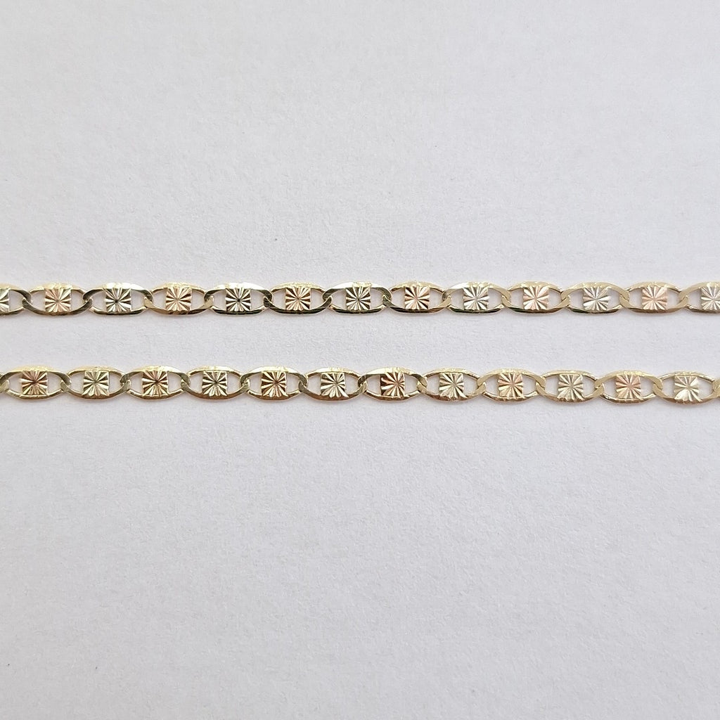 CADENAS TEJIDO GUCHI ORO 10K 55 CM 2.7 GR (NUEVO)