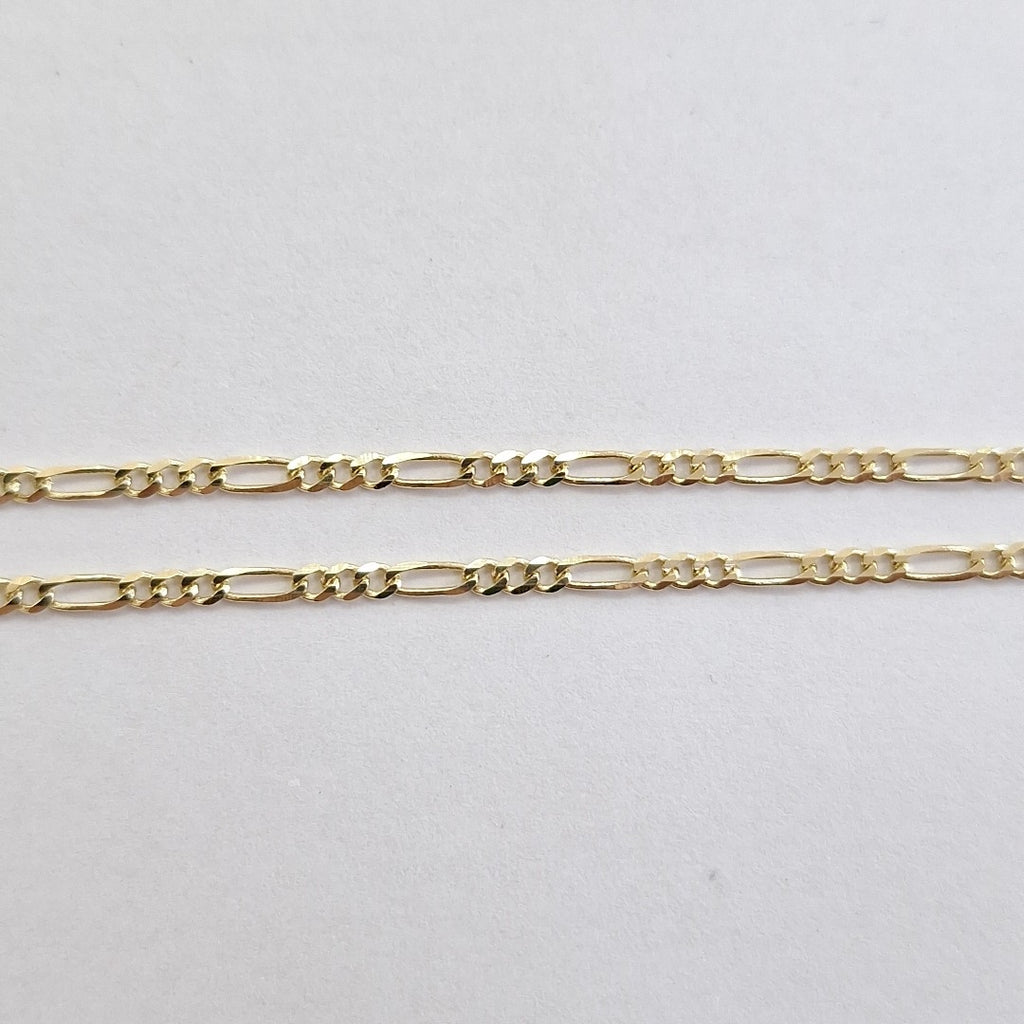 CADENAS TEJIDO 3X1 ORO 10K 55 CM 3.2 GR (NUEVO)