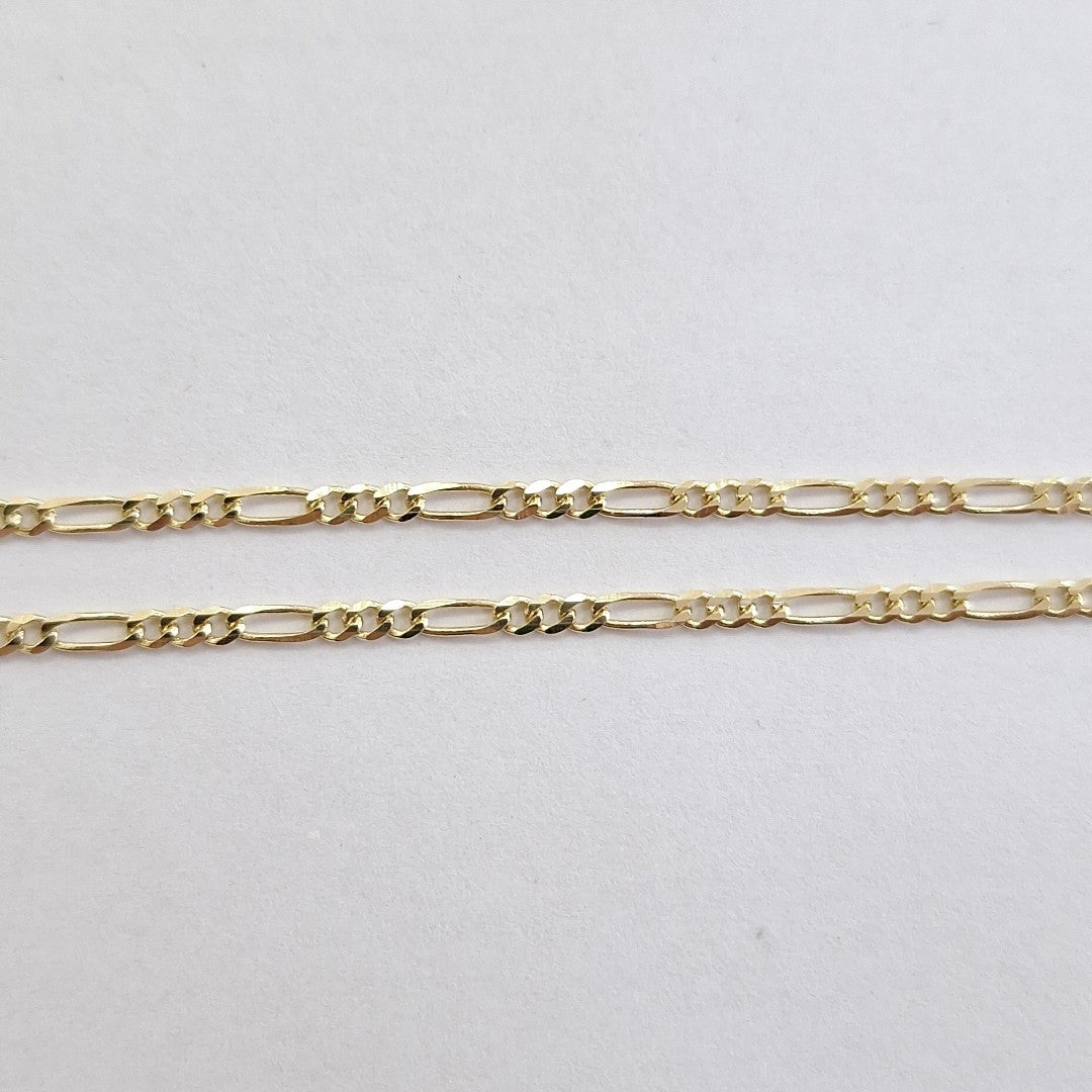 CADENAS TEJIDO 3X1 ORO 10K 55 CM 3.2 GR (NUEVO)