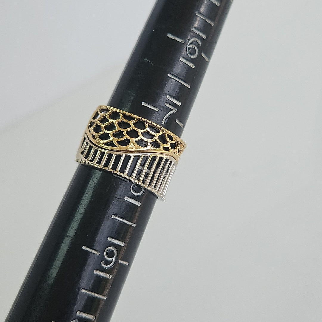 ANILLITO ORO COMBINADO 14 K 4 GRMS (SEMINUEVO)