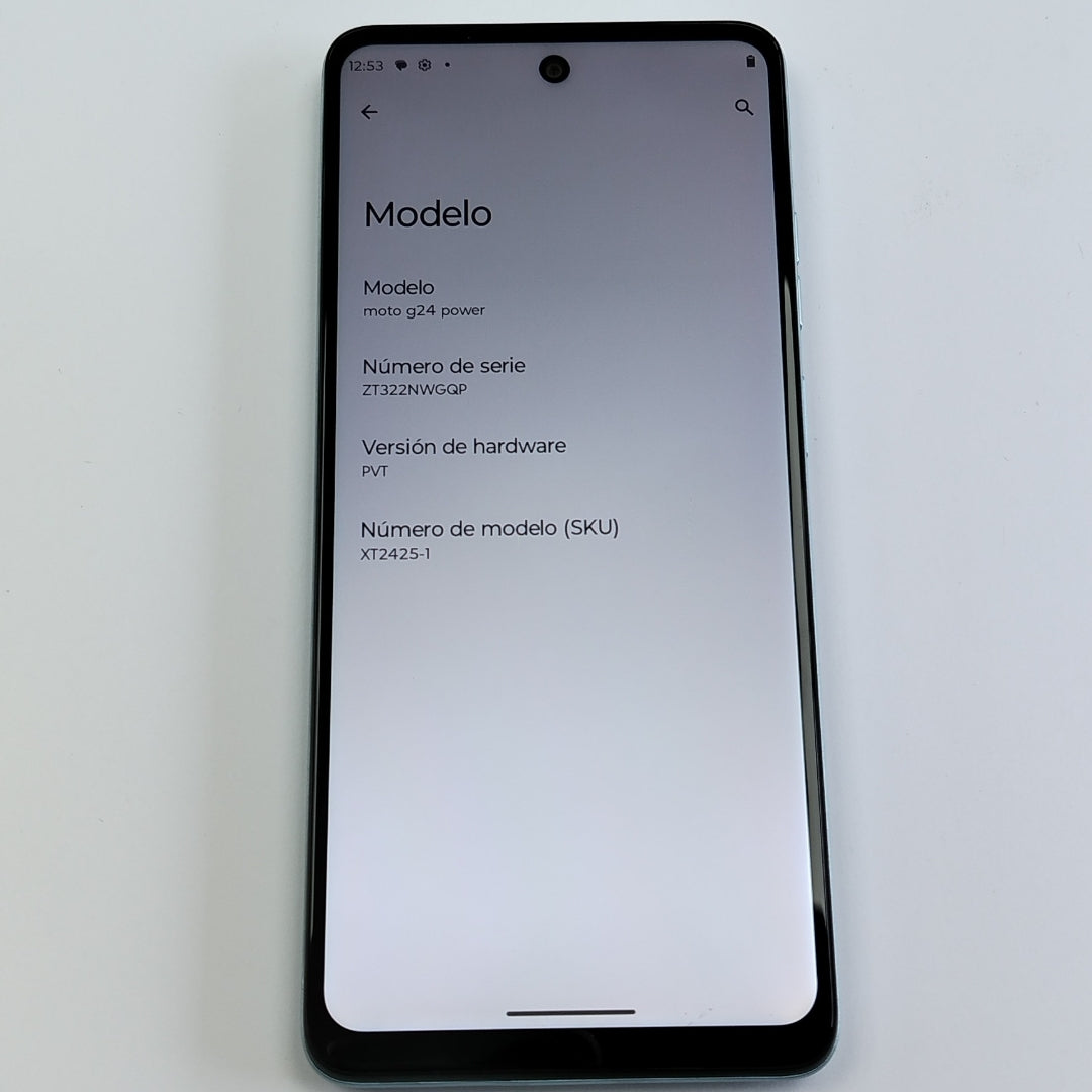 CELULAR MOTOROLA MOTO G24 POWER XT2425-1 (2024) 256 GB 8 GB RAM (SEMINUEVO)