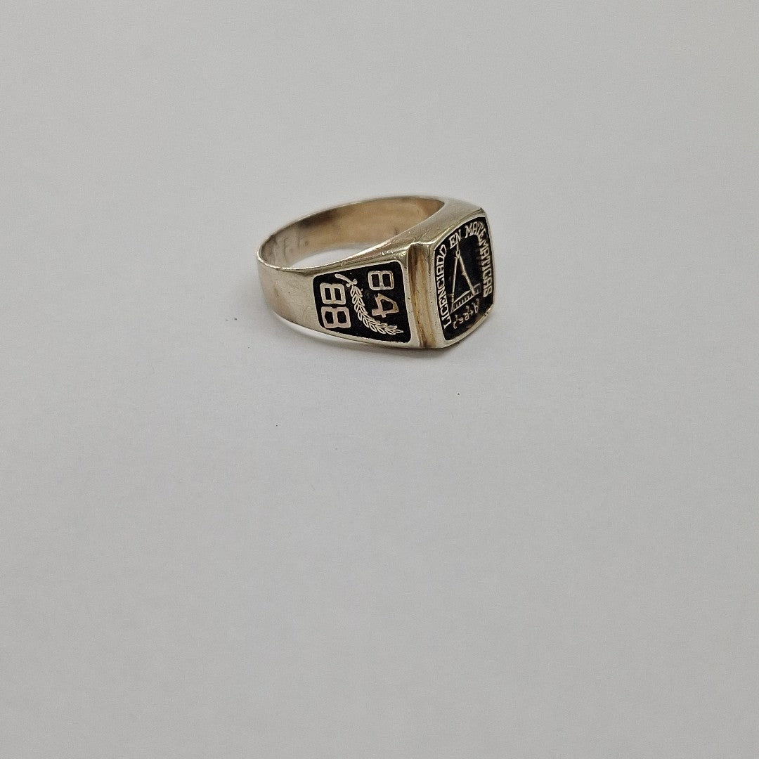 ANILLO DE GRADUACIÓN ORO 8 K 7.4 GRMS (SEMINUEVO)