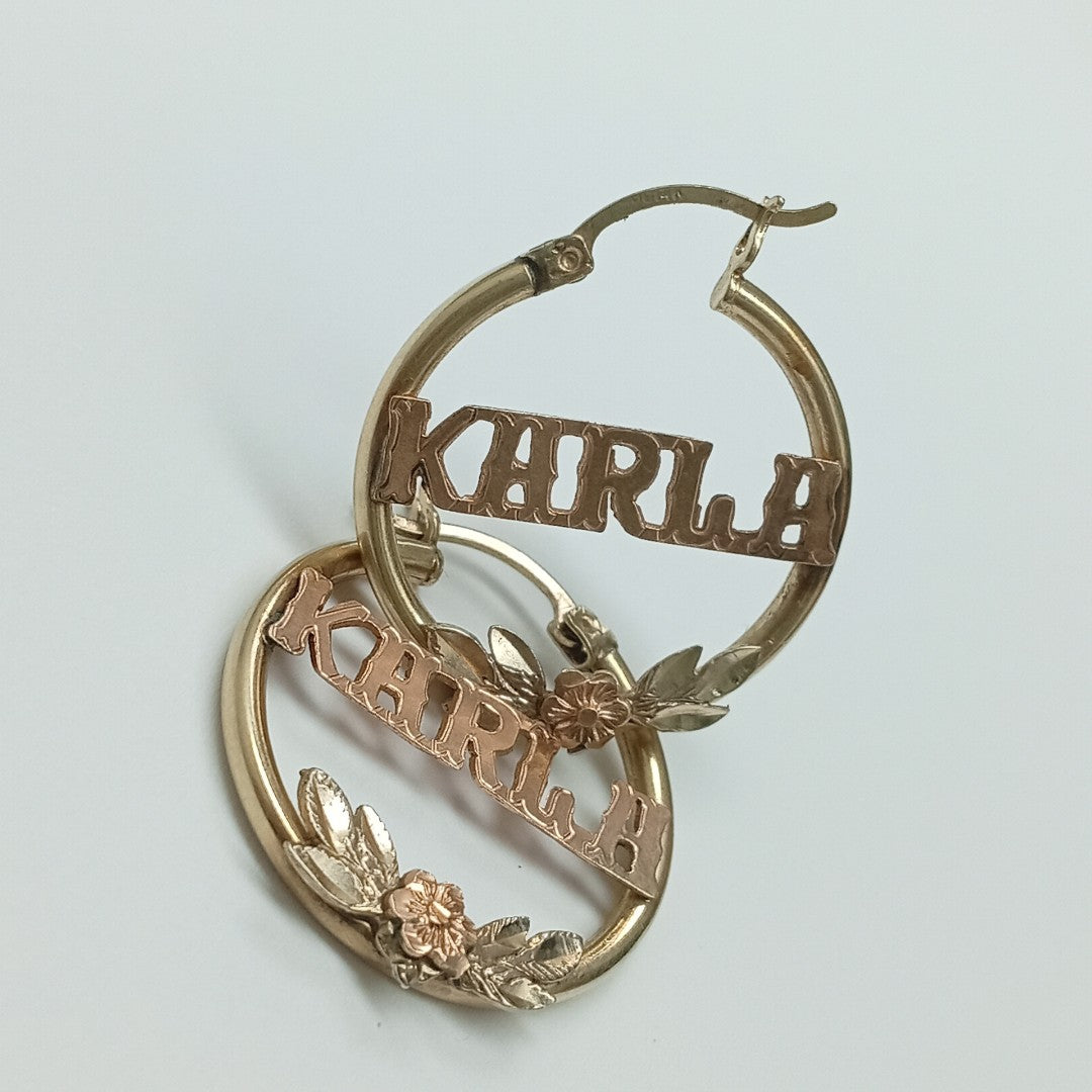 ARETES PAR ORO 14 K 3.8 GRMS (SEMINUEVO)