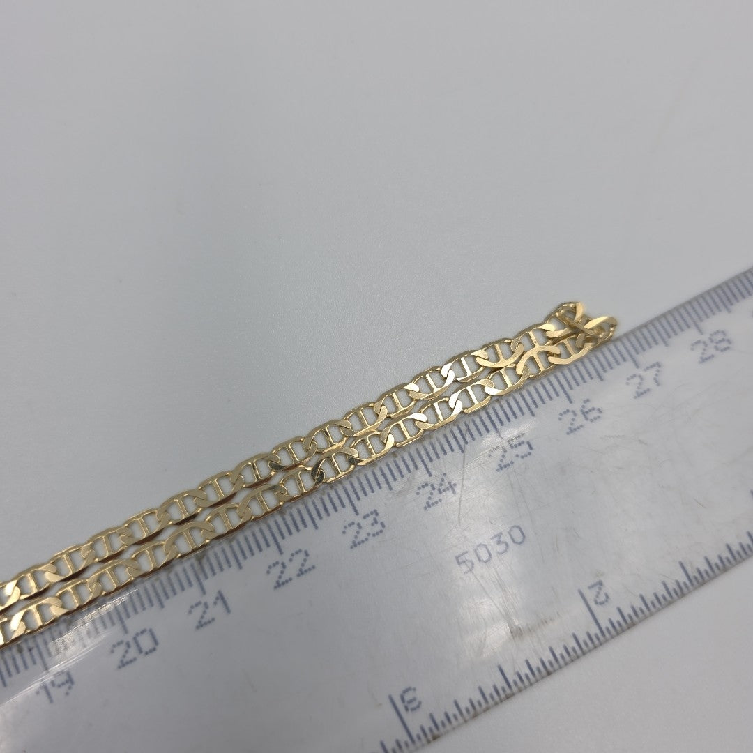 CADENAS TEJIDO MARINERA ORO 14K 55 CM 7.8 GR (NUEVO)