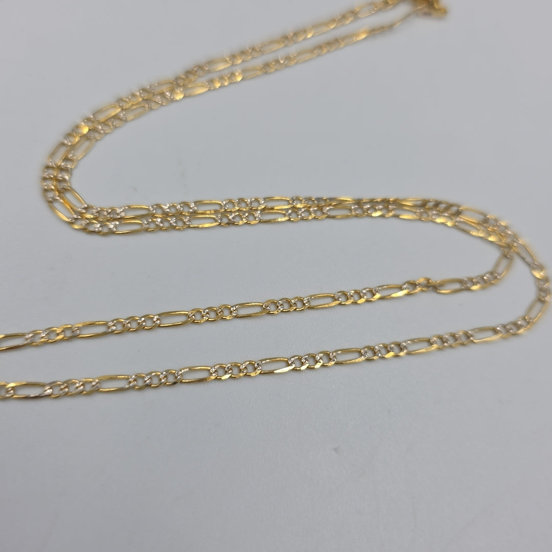 CADENAS TEJIDO 3X1 ORO 14K 55 CM 4.9 GR (NUEVO)