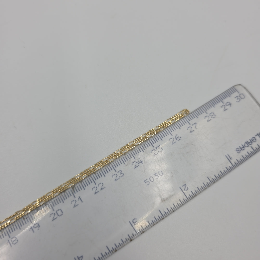 CADENAS TEJIDO 3X1 ORO 14K 55 CM 2.6 GR (NUEVO)