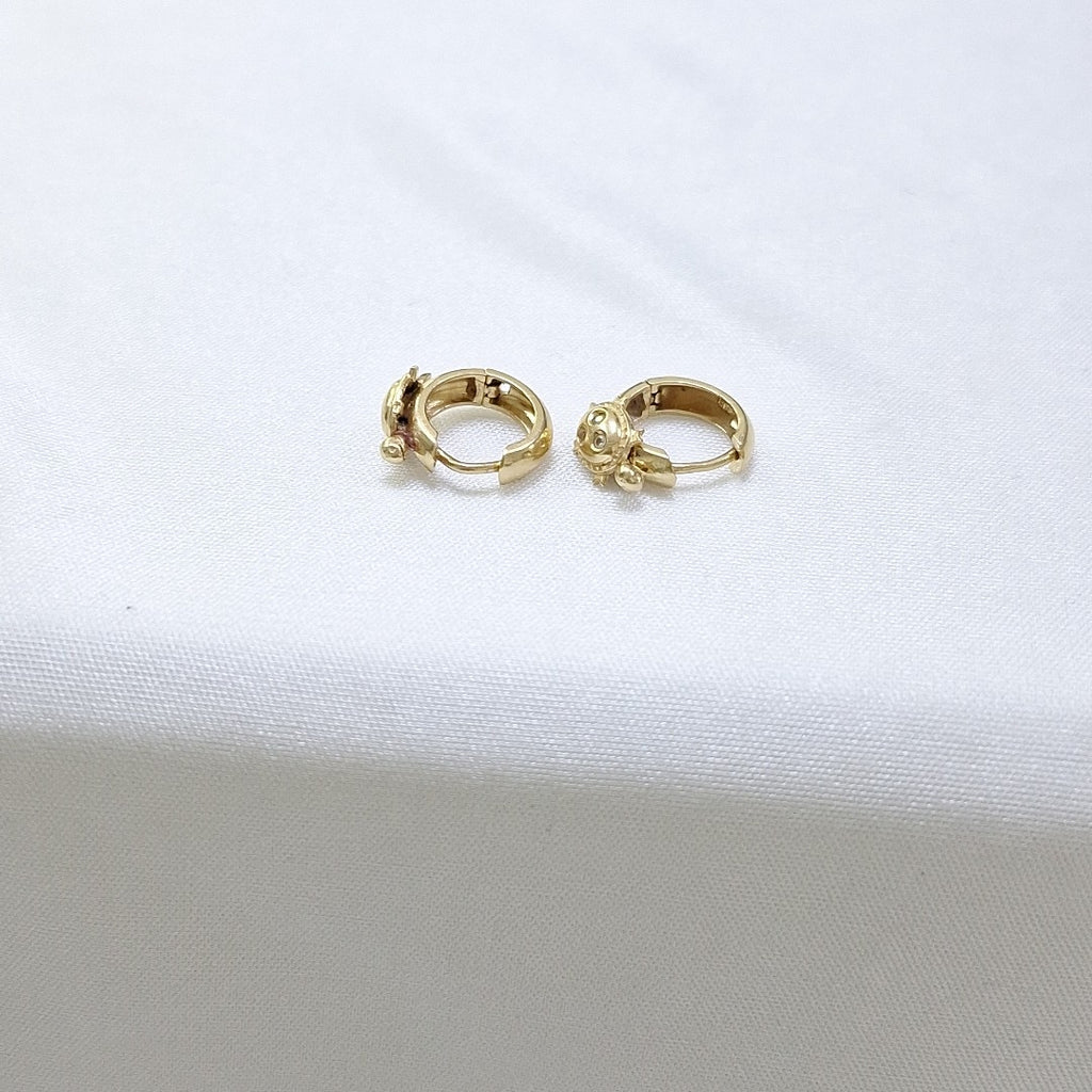 ARRACADAS PAR ORO 14 K 2.3 GRMS (SEMINUEVO)