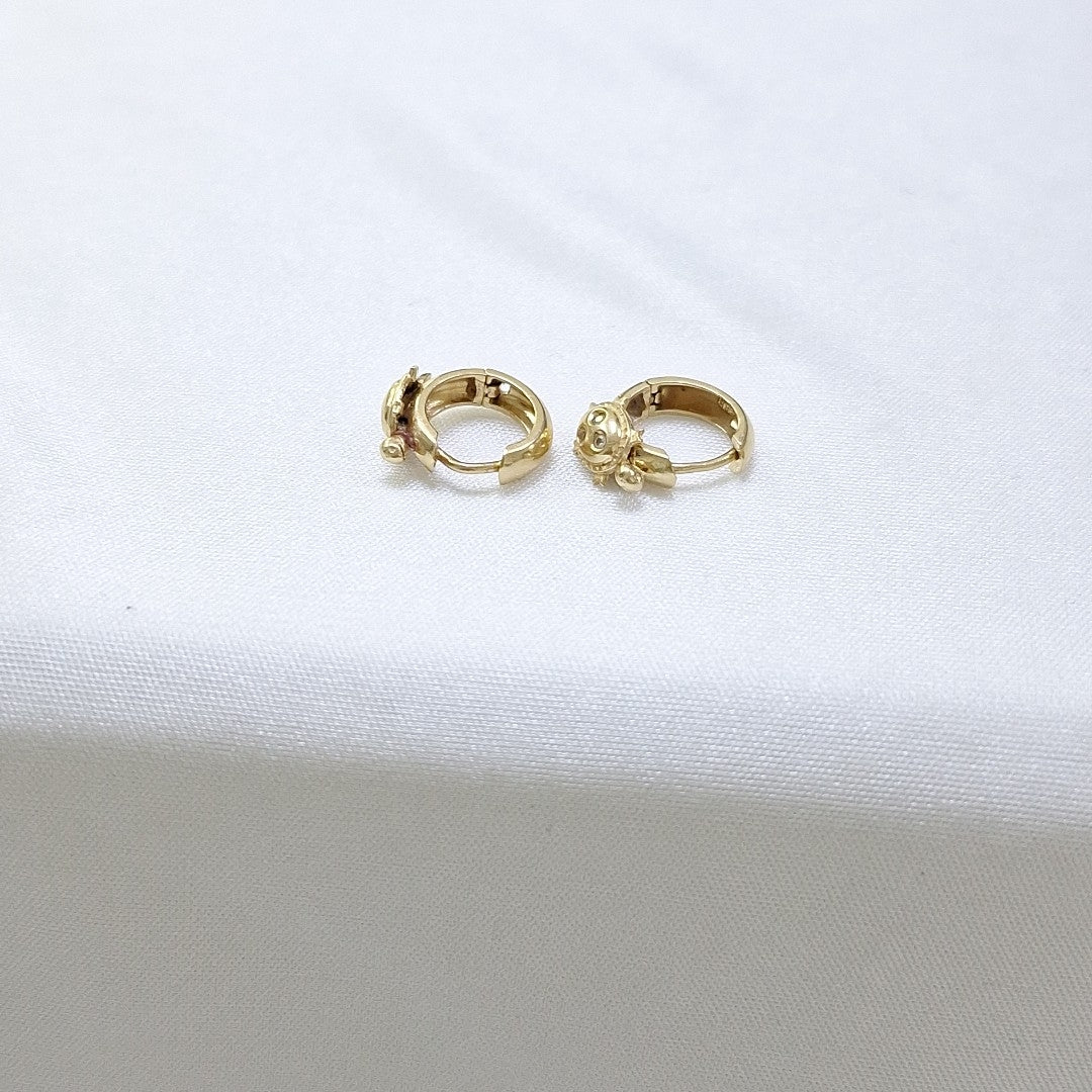 ARRACADAS PAR ORO 14 K 2.3 GRMS (SEMINUEVO)