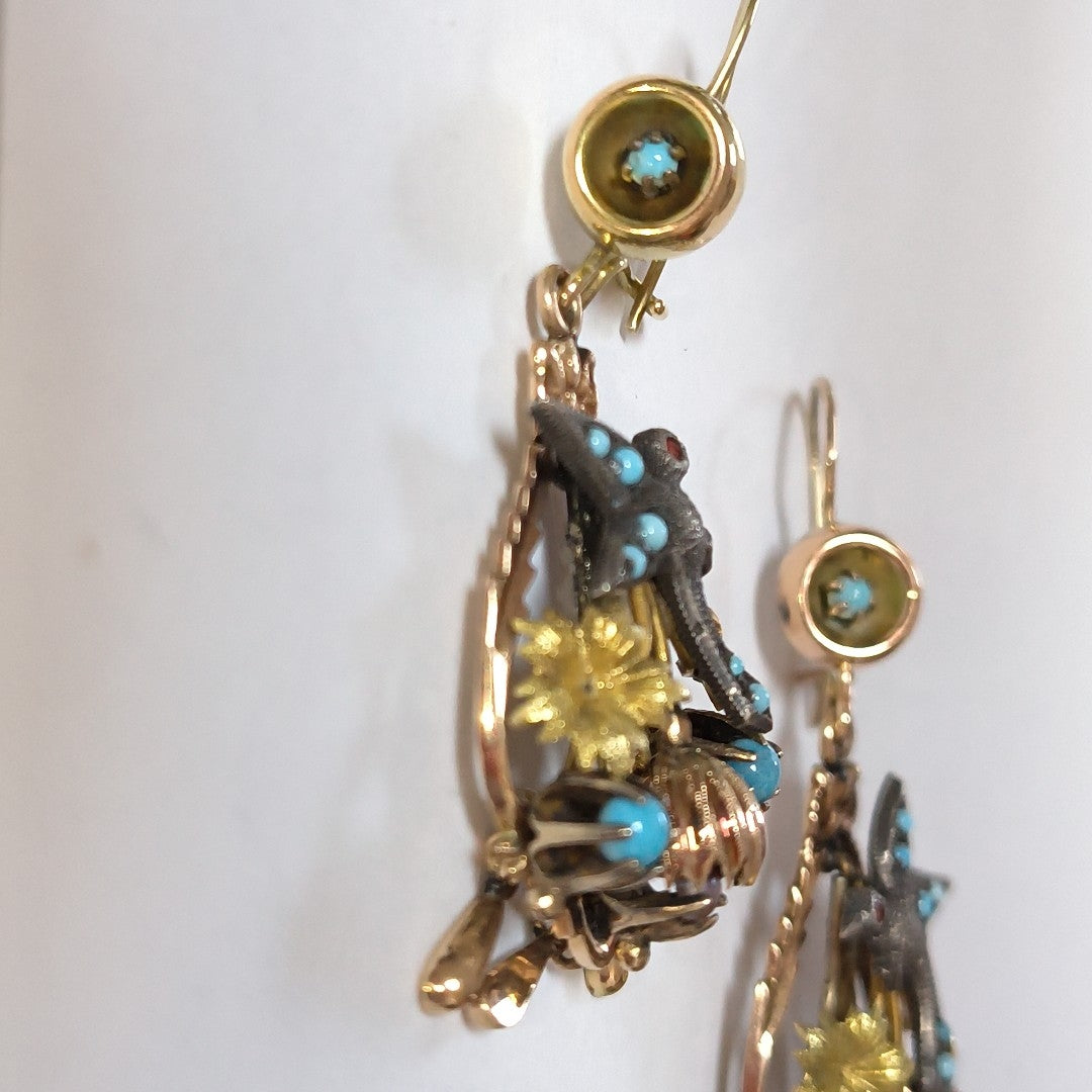 ARETES PAR ORO 8 K 11.6 GRMS (SEMINUEVO)