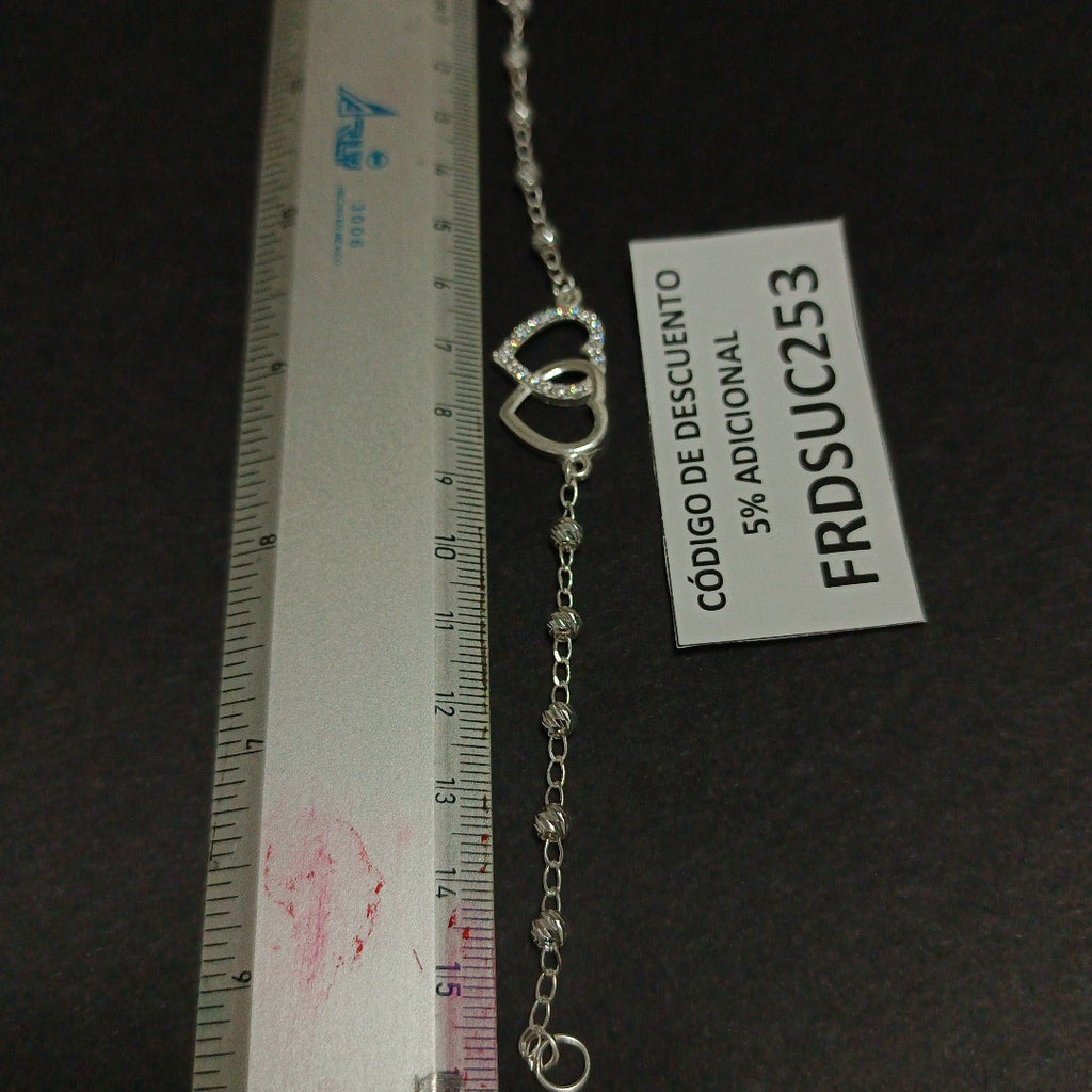 PULSERA TEJIDO TEJIDO ESPECIAL PLATA .925 18 CM 4 GR (NUEVO)