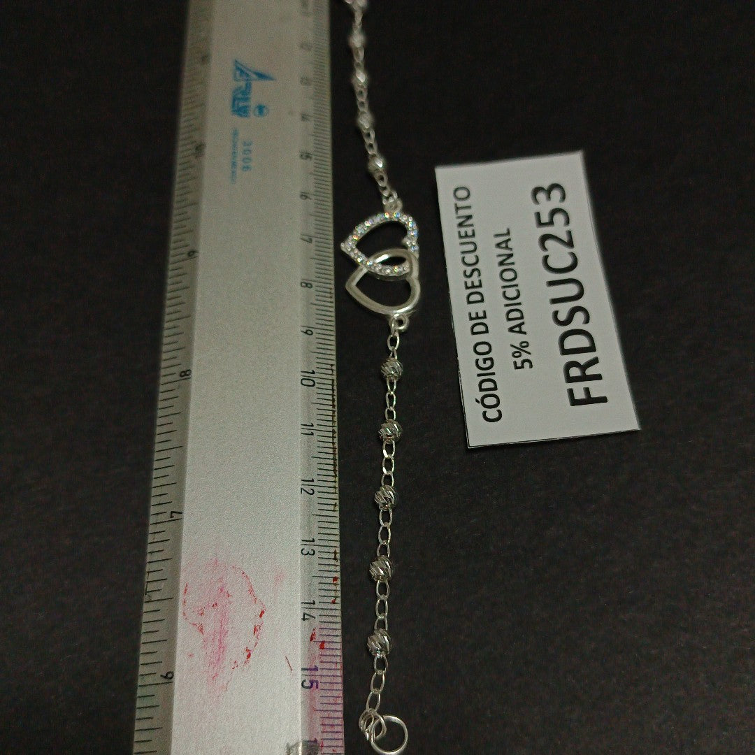 PULSERA TEJIDO TEJIDO ESPECIAL PLATA .925 18 CM 4 GR (NUEVO)