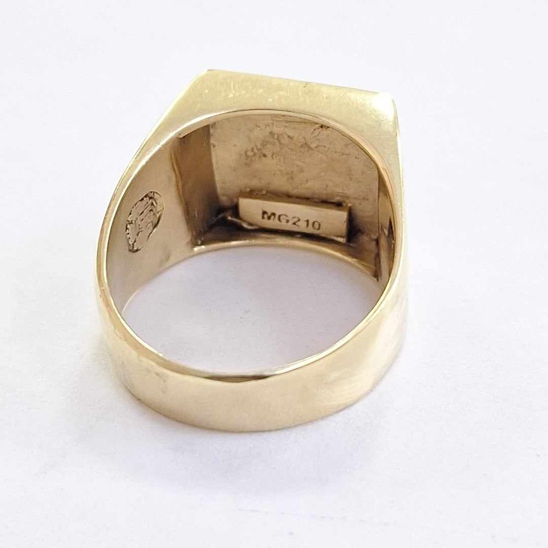 ANILLO CONMEMORATIVO ORO 18 K 13.6 GRMS (SEMINUEVO)