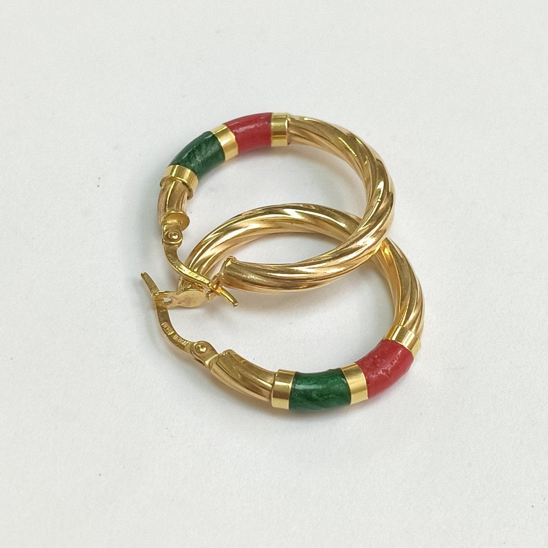 ARRACADAS PAR ORO 14 K 3.2 GRMS (SEMINUEVO)