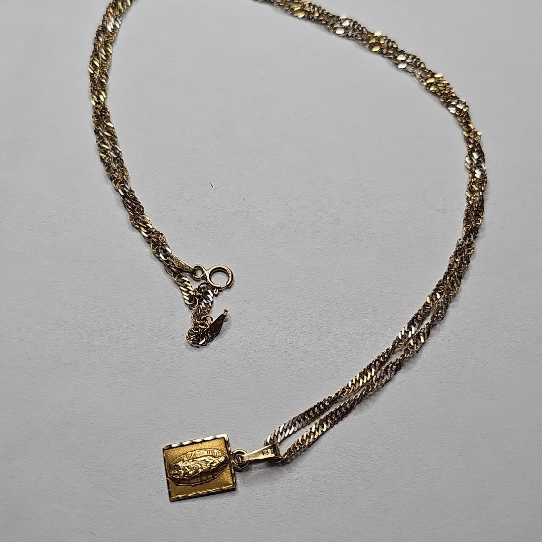 CADENA, DIJE ORO 14 K 5 GRMS (SEMINUEVO)