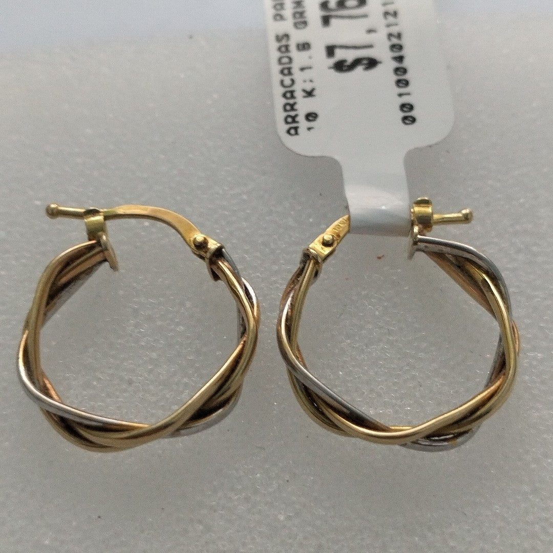 ARRACADAS PAR ORO 10 K 1.6 GRMS (SEMINUEVO)