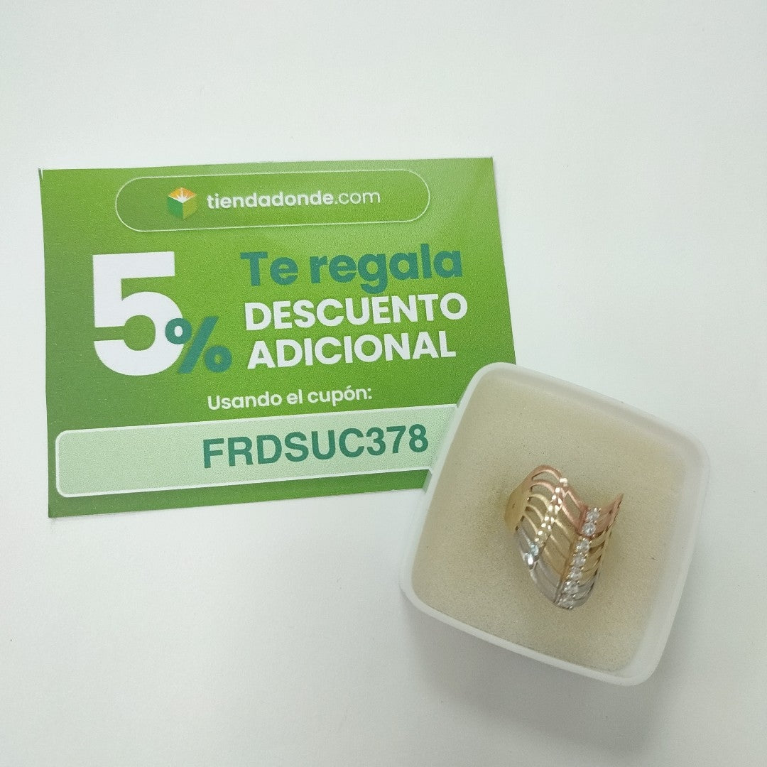 ANILLITO ORO,ORO COMBINADO 14 K 4,40 GRMS (SEMINUEVO)