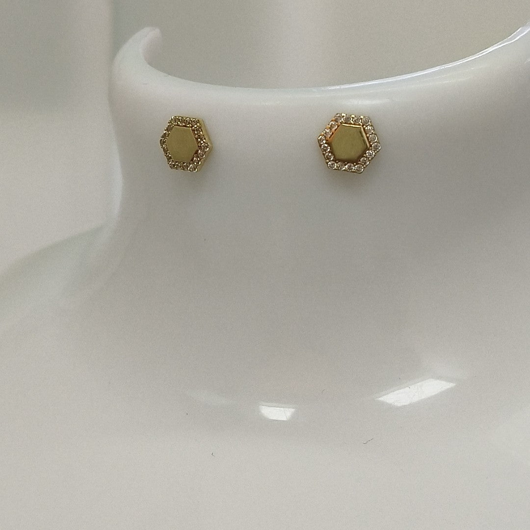 BROQUELES ORO 14K 1.1 (NUEVO)
