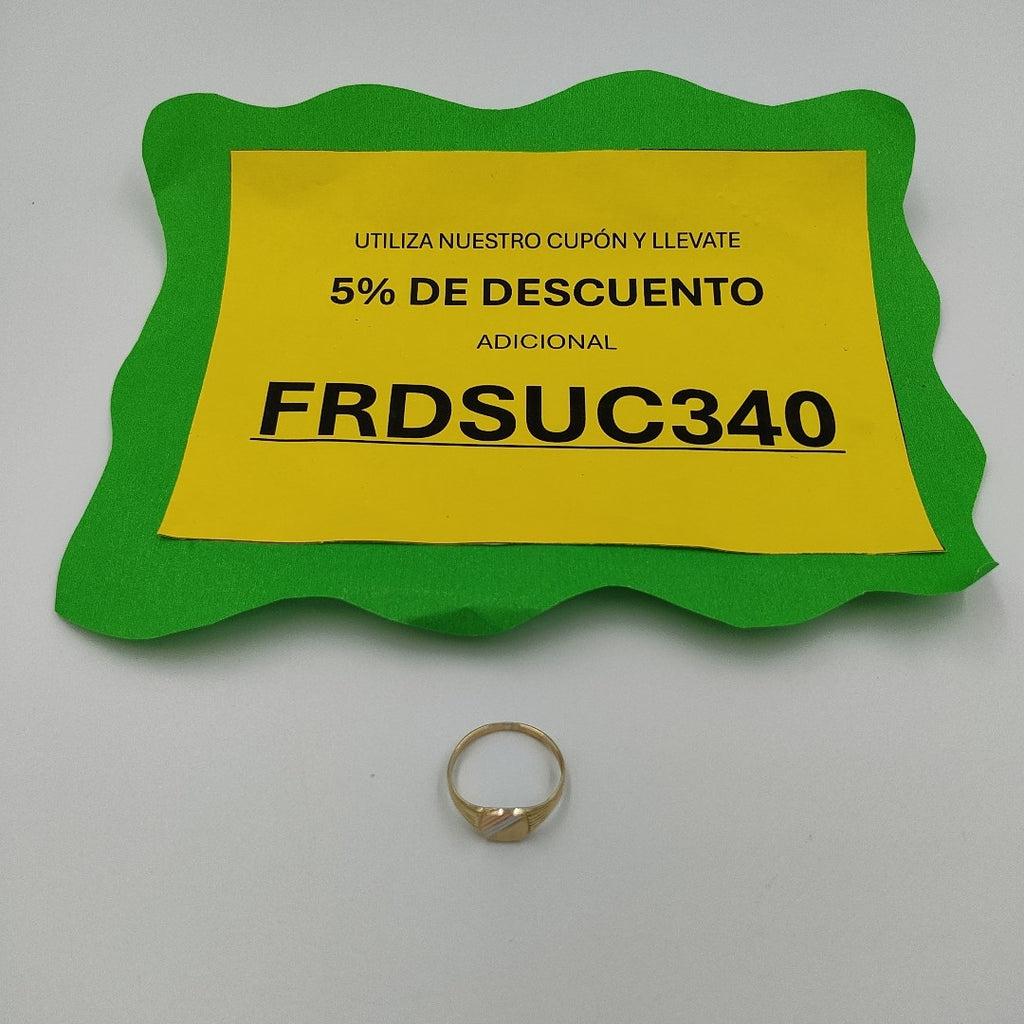 ANILLO ORO,ORO COMBINADO 14 K 2,40 GRMS (SEMINUEVO)