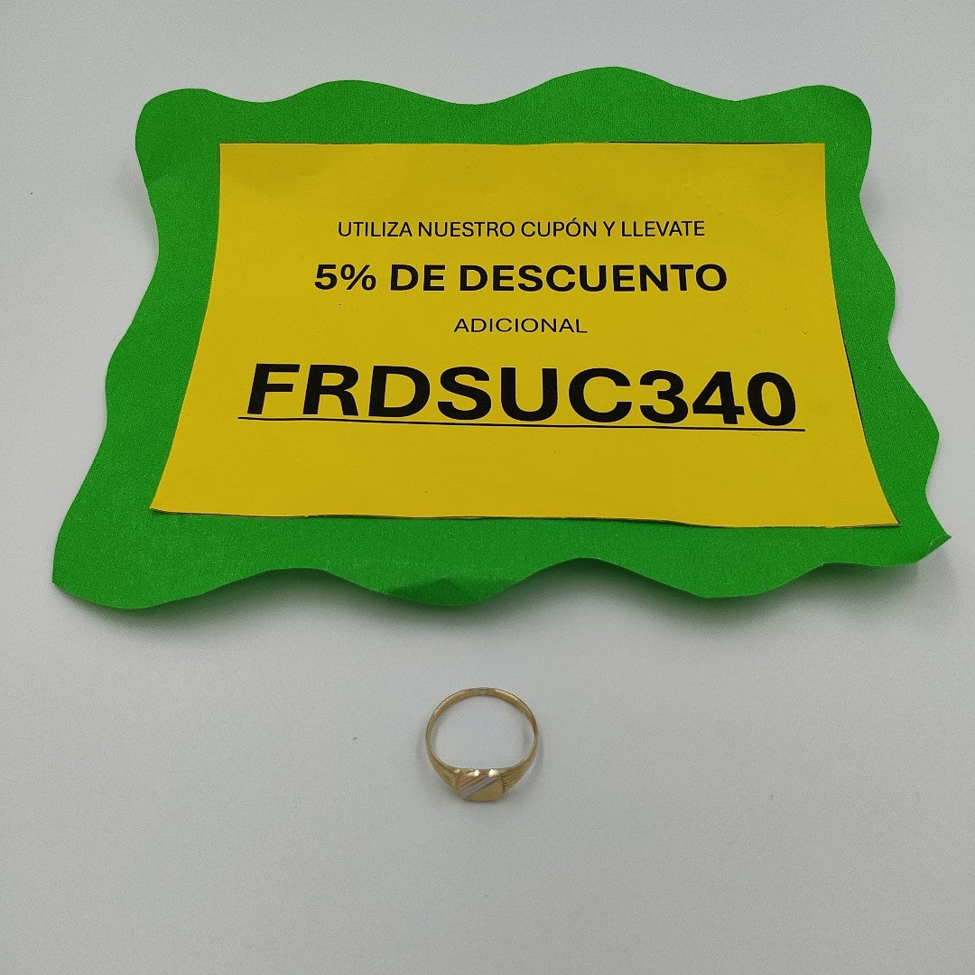 ANILLO ORO,ORO COMBINADO 14 K 2,40 GRMS (SEMINUEVO)